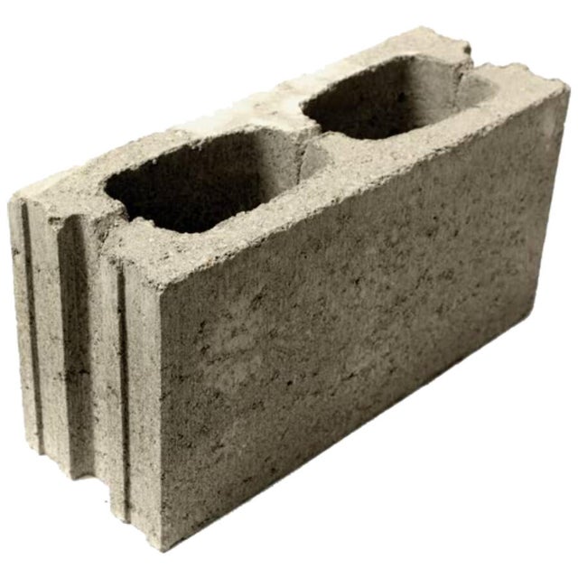 BLOQUE DE HORMIGÓN GRIS EN H 50X20X20 CM