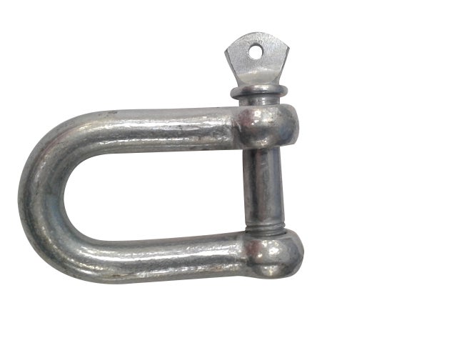 GRILLETE RECTO CON PASADOR GALVANIZADO 8 MM. 4 UDS