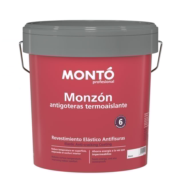 IMPERMEABILIZANTE TERMOAISLANTE MONZON 15L BLANCO