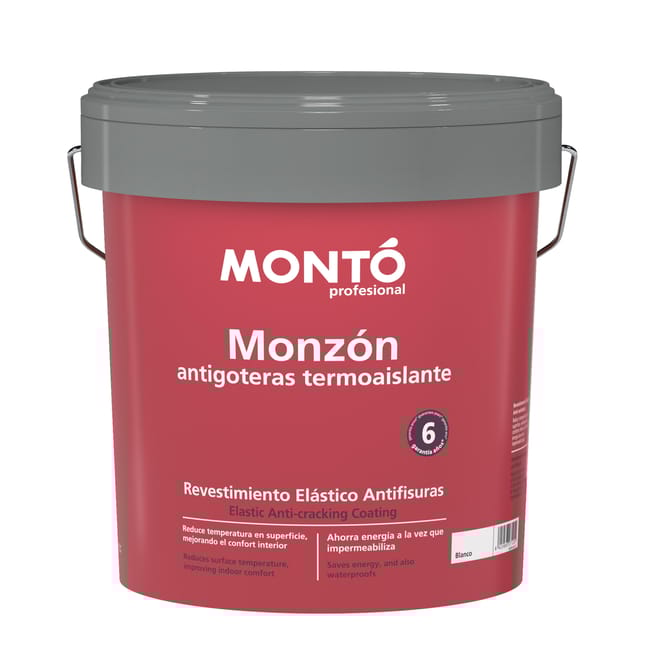 IMPERMEABILIZANTE TERMOAISLANTE MONZON 15L BLANCO - 1