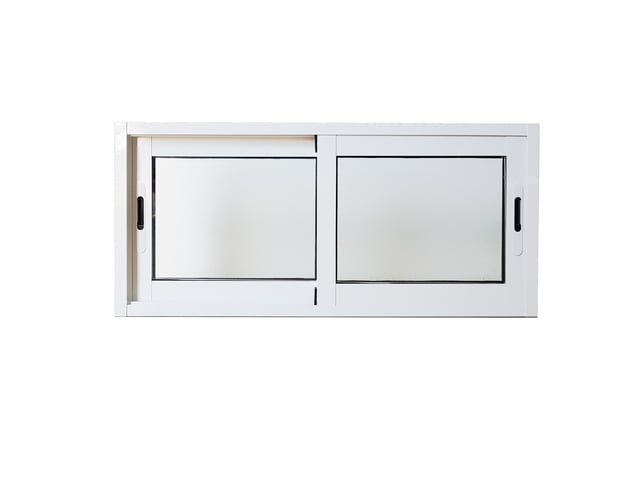 VENTANA ALUMINIO CORREDERA BLANCA 100X45CM