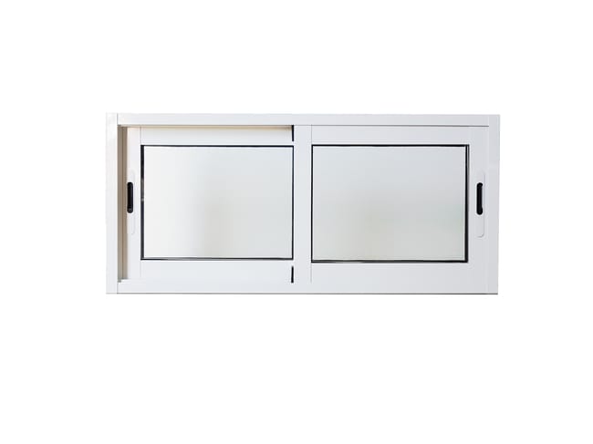 VENTANA ALUMINIO CORREDERA BLANCA 100X45CM - 1