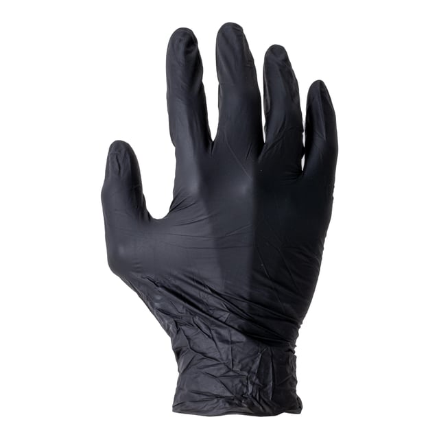  100 GUANTES DESECHABLES NITRILO NEGRO TALLA 9 571NR JUBA