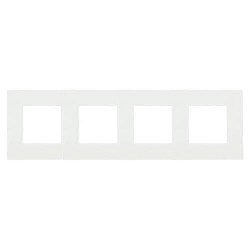 MARCO CUÁDRUPLE BÁSICO SERIE ZENIT BLANCO - 1