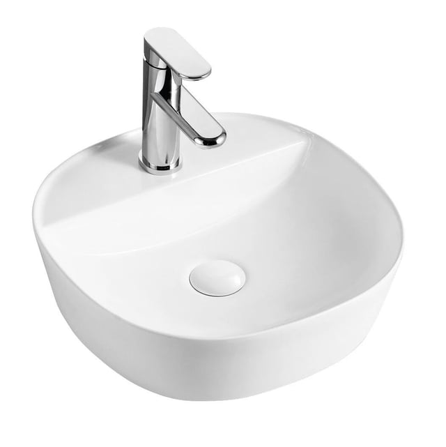LAVABO SOBREPONER REDONDO 40CM BLANCO