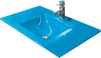 ENCIMERA  LAVABO DE CRISTAL NILO 60 CM COBALTO - 1