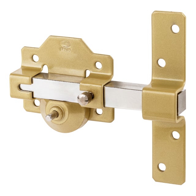 CERROJO PUERTA DE SEGURIDAD INTERIOR Y EXTERIOR PINTADO 5 LLAVES AMIG