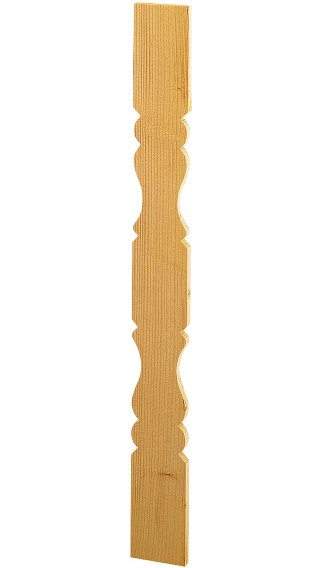 PACK 6 BALAUSTRES MADERA  ABETO  89 X 9,5 X 1,7 MM