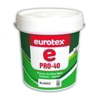 PINTURA PLASTICA BLANCA MATE 5KG PRO-40 - 1