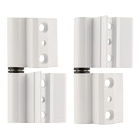 BISAGRA PARA VENTANA ALUMINIO PERFIL CONVENCIONAL BLANCA. 2 UDS - 1