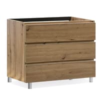 MUEBLE DE BAÑO MODULAR ATLANTIS MIEL 3 CAJONES 100X45CM - 2