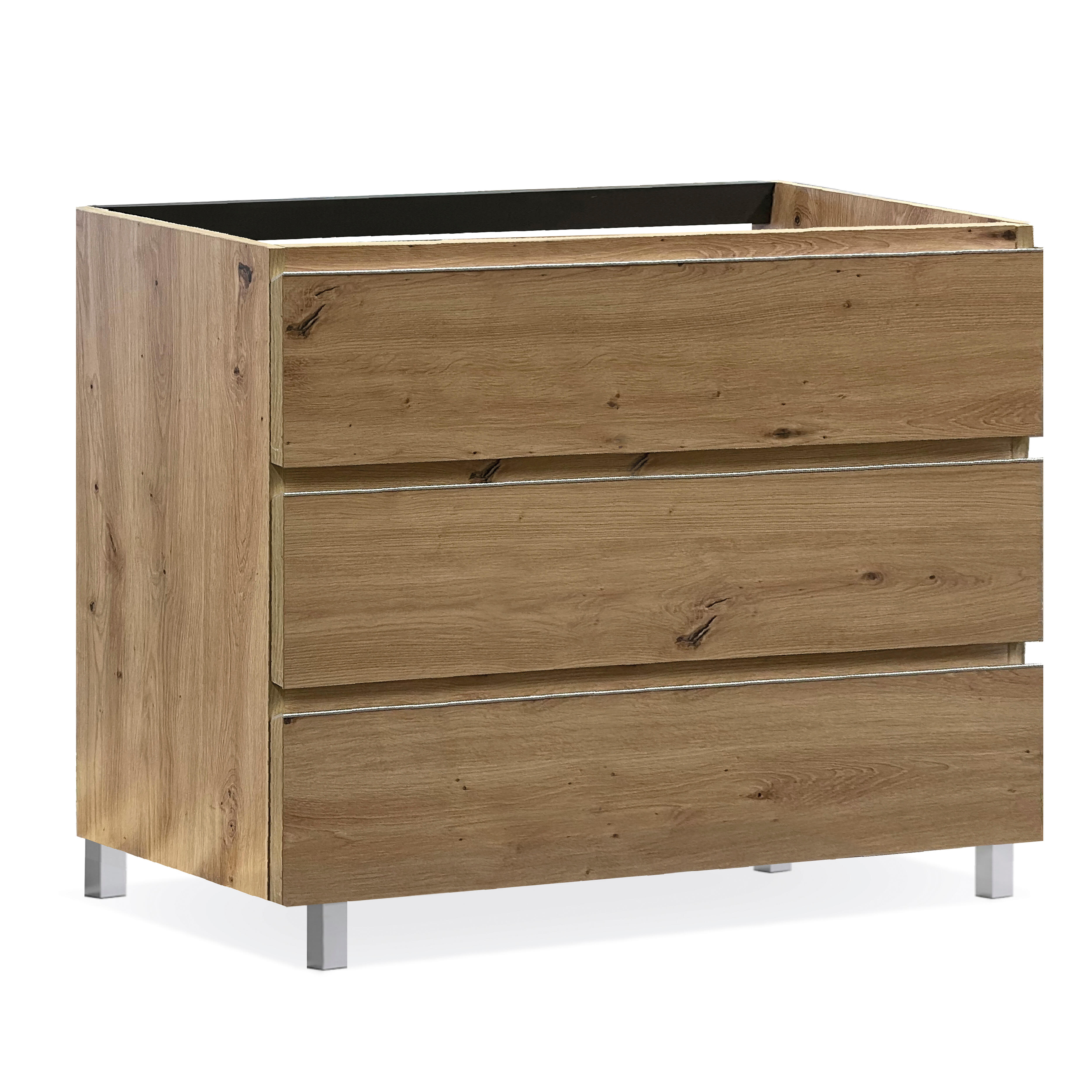MUEBLE DE BAÑO MODULAR ATLANTIS MIEL 3 CAJONES 100X45CM - 2