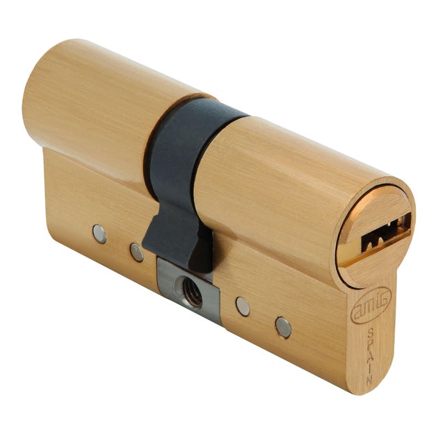 CILINDRO SEGURIDAD  ANTIROTURA Y ANTIBUMPING 30 X 40  MM.  LATON 20000 AMIG