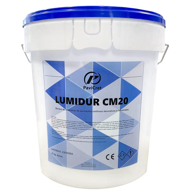 MORTERO LUMIDUR CM20 REPARADOR PARA HORMIGÓN IMPRESO 15 KG - 1
