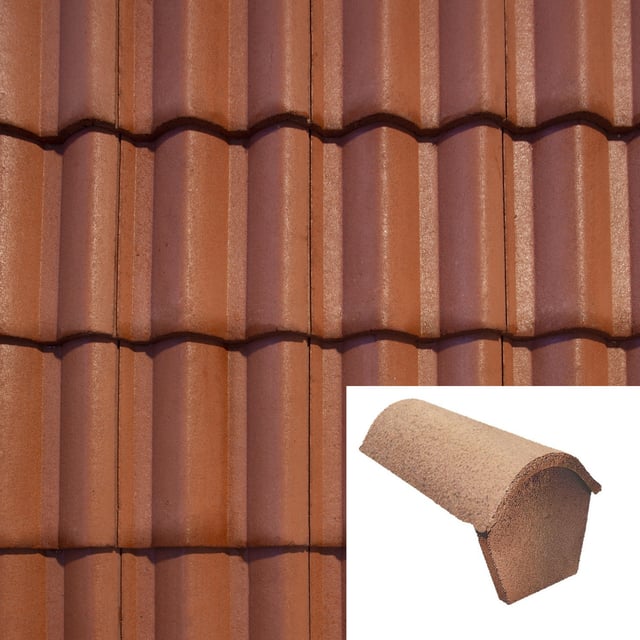 PRINCIPIO DE CUMBRERA TEJA LATINA MASA ROJO