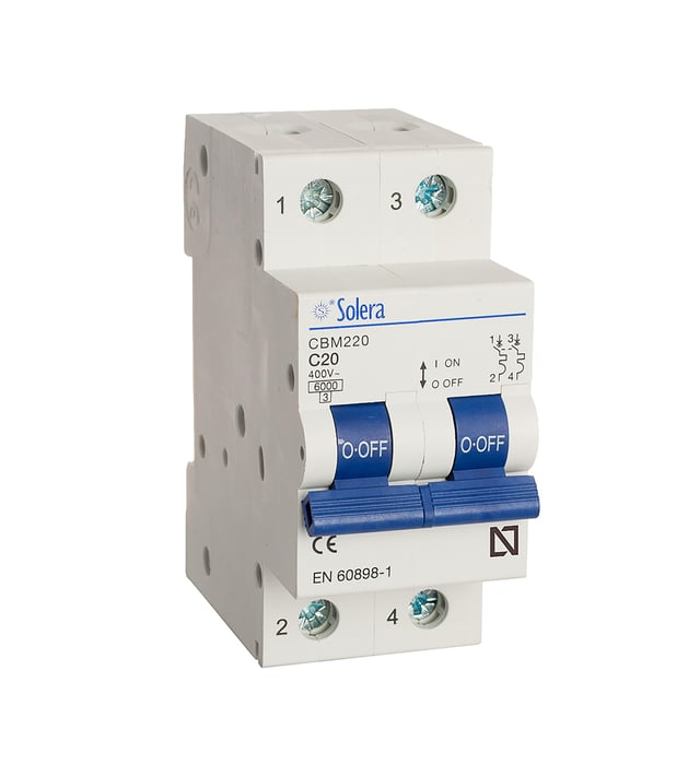 AUTOMÁTICO MAGNETOTÉRMICO 2P 20A SOLERA