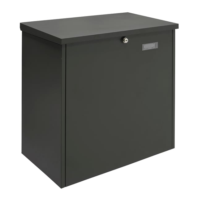 BUZON PAQUETERIA DE EXTERIOR NEGRO BASE MECANICO  ARREGUI