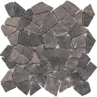 MOSAICO PIEDRA NATURAL 30X30CM GALET LISA NEGRO - 1