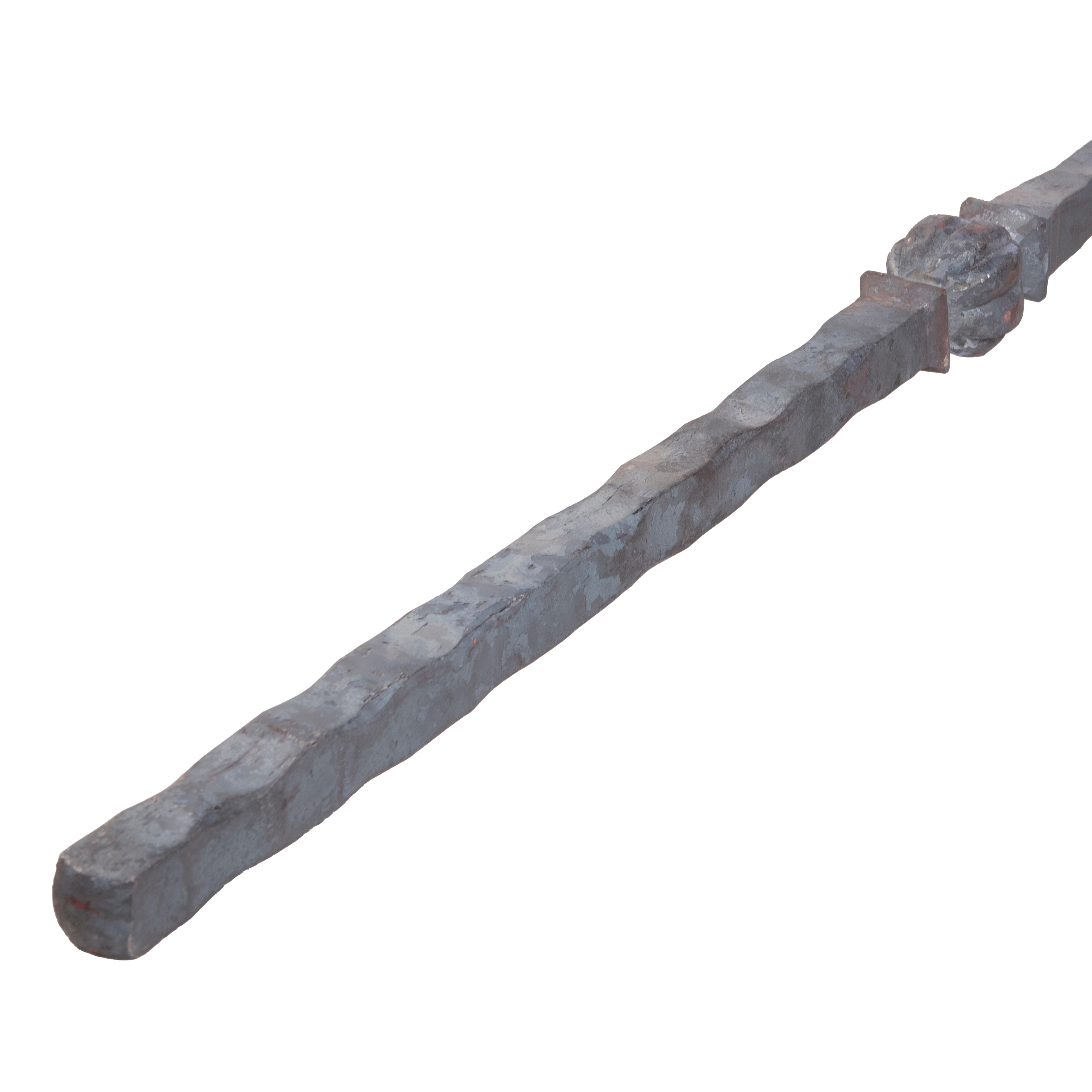 BARRA DE HIERRO FORJADO UNA BOLA  30X30MM 1,2M - 6