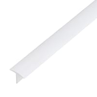 PERFIL EN T PVC BLANCO 25X18X2MM 2,6M - 1