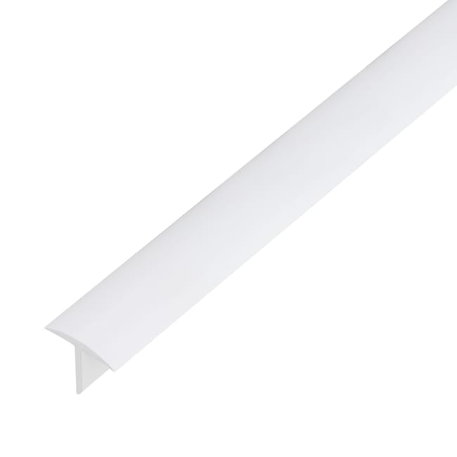 PERFIL EN T PVC BLANCO 25X18X2MM 2,6M - 1