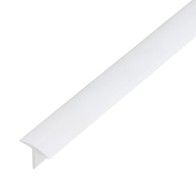 PERFIL EN T PVC BLANCO 25X18X2MM 2,6M