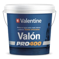 PINTURA PLASTICA BLANCA MATE 15L VALÓN PRO400 - 1