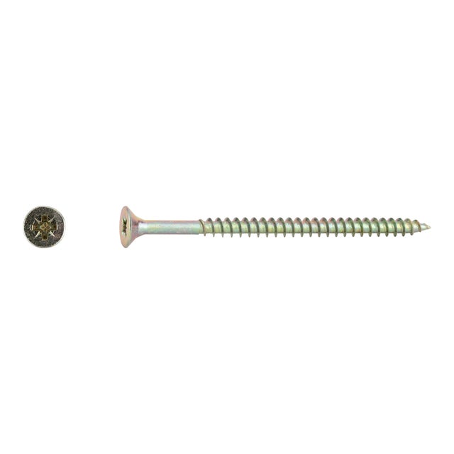 TORNILLOS TIRAFONDO PARA MADERA BICROMATADOS 5X80MM. 100UDS