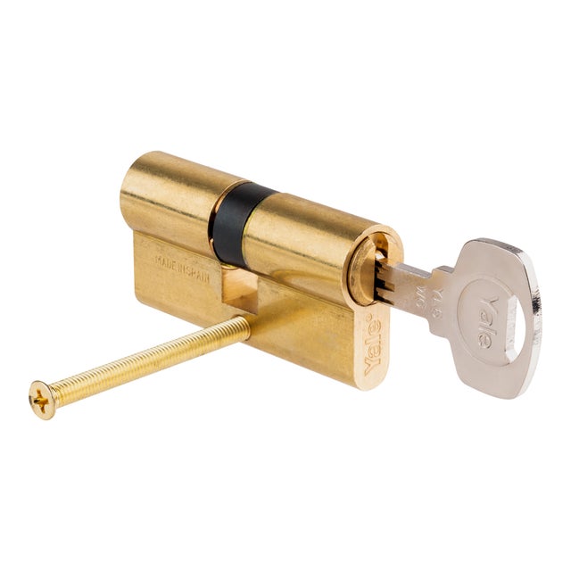 CILINDRO SEGURIDAD ANTIBUMPING 30X30MM. PUNTOS LEVA 15MM  LATON  YL6 YALE