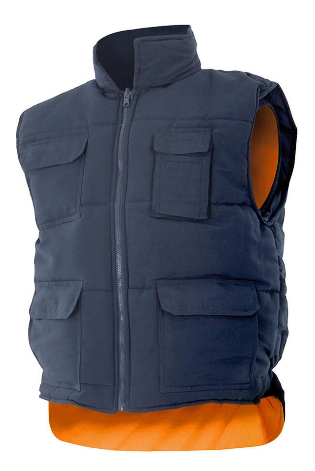 CHALECO MULTIBOLSILLOS ACOLCHADO ALTA VISIBILIDAD NARANJA TALLA XL VELILLA 148