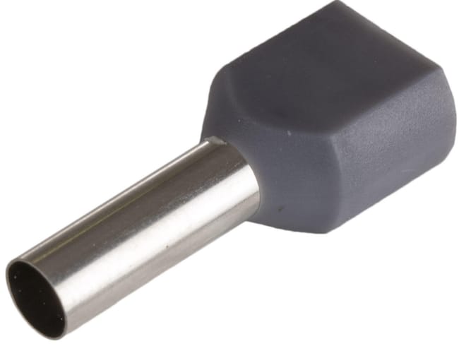 50 UD PUNTERA HUECA DOBLE GRIS 2X4 /12 MM - 1