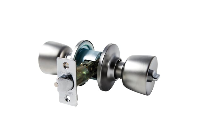 POMO PUERTA DE ENTRADA CON LLAVE CROMO TULIPA  60/70 TESA