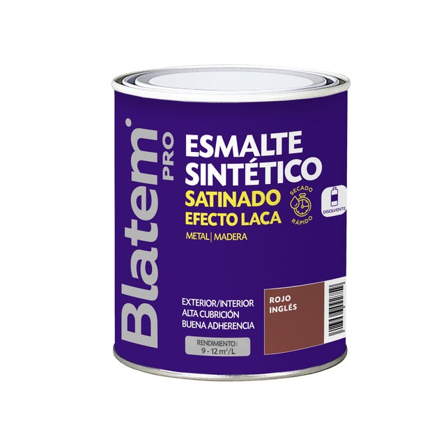 ESMALTE SINTETICO SATINADO 750ML ROJO INGLES