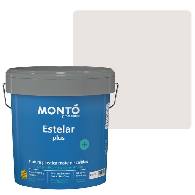 PINTURA PLASTICA MAQUILLAJE MATE 4L ESTELAR