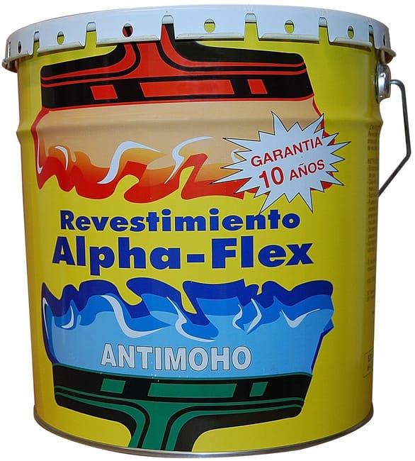 REVESTIMIENTO FACHADAS ELASTICO ALPHA FLEX 4L BLANCO - 1