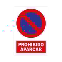 SEÑAL PLASTIFICADA PROHIBIDO APARCAR 1UD - 1