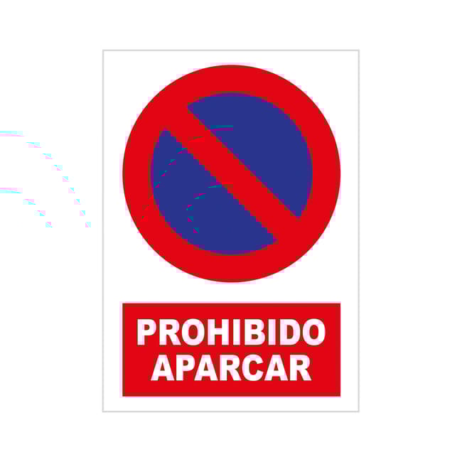 SEÑAL PLASTIFICADA PROHIBIDO APARCAR 1UD - 1