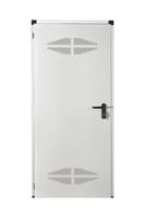 PUERTA SERVICIO MULTIUSO BLANCA CON REJILLA 89 CM REVERSIBLE - 1