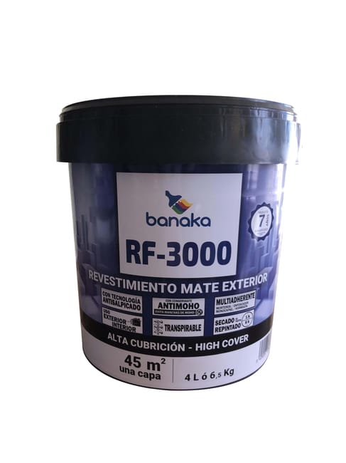 REVESTIMIENTO FACHADA MATE  RF-3000 4L BLANCO - 1
