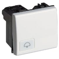 PULSADOR CAMPANA ANCHO MATIX BLANCO - 1