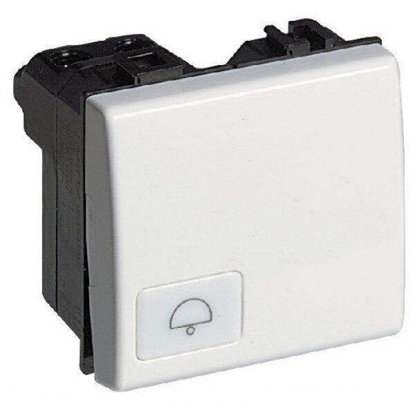 PULSADOR CAMPANA ANCHO MATIX BLANCO