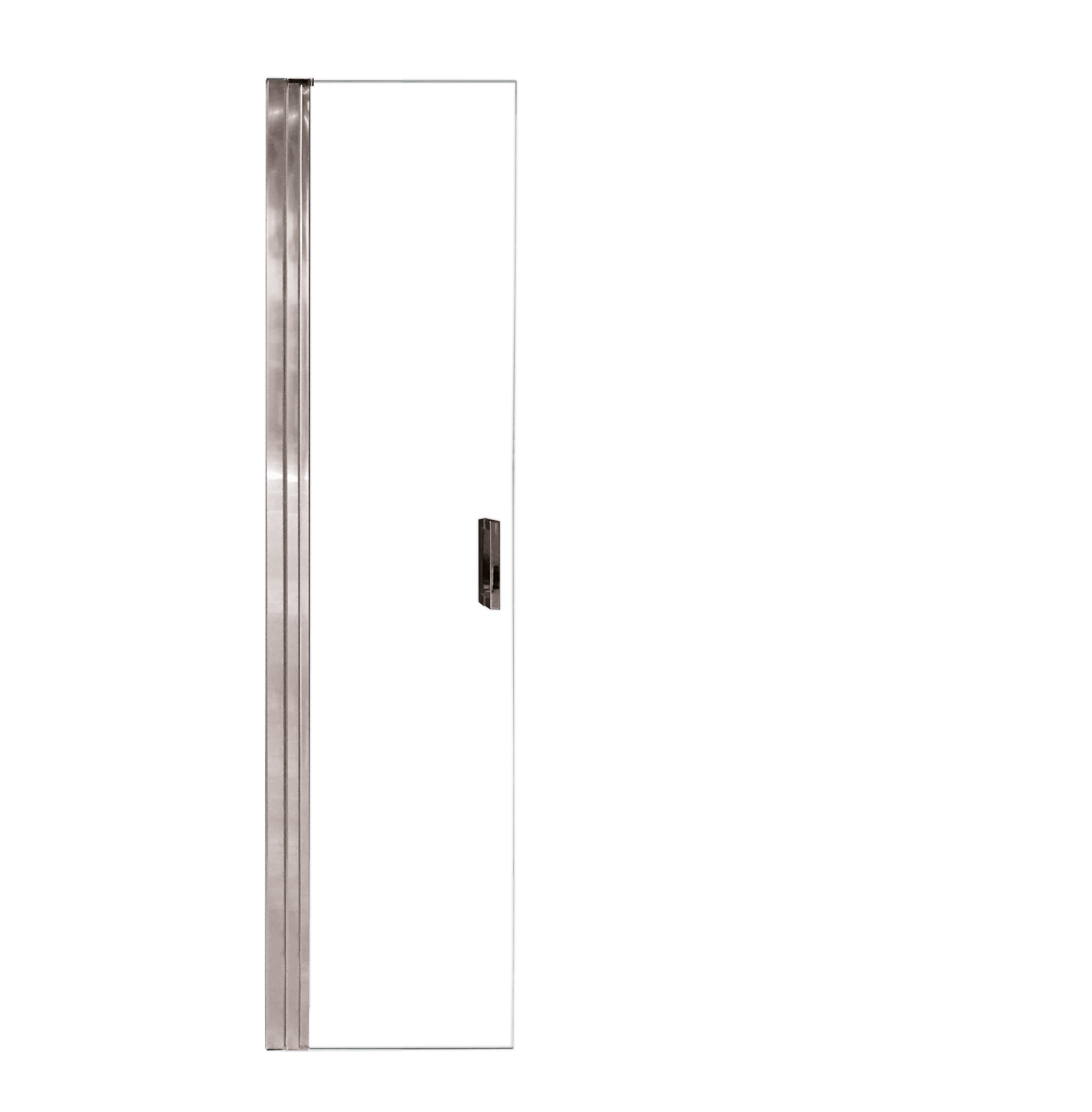 MAMPARA PANEL DE DUCHA ABATIBLE CARIBE PRO 70CM CON TIRADOR CROMO - 2