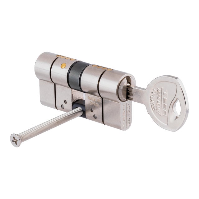 CILINDRO SEGURIDAD ANTIROTURA Y ANTIBUMPING 35 X 35 MM. NIQUEL T70 TESA