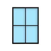 FIJO ATELIER 4 PAÑOS NEGRO 75X104 - 1