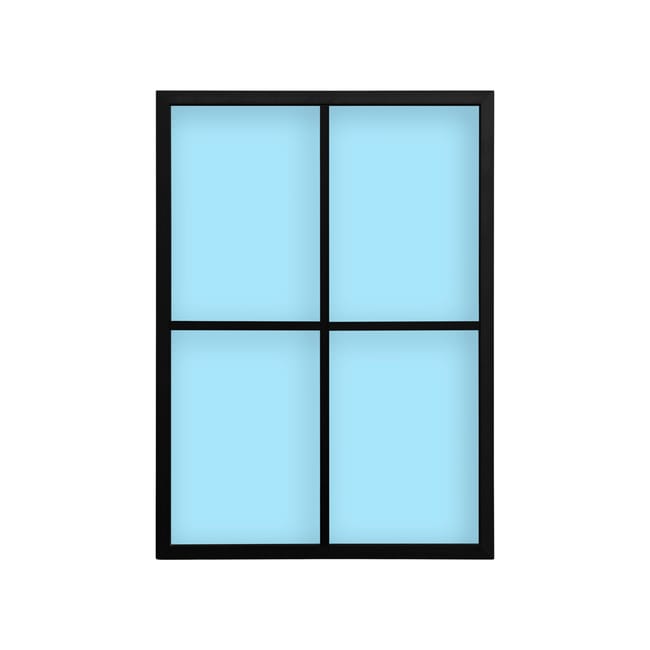 FIJO ATELIER 4 PAÑOS NEGRO 75X104 - 1