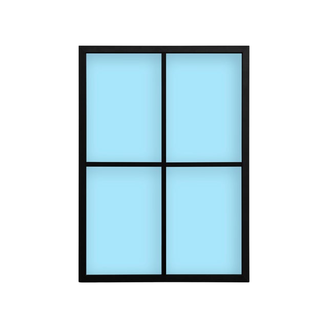 FIJO ATELIER 4 PAÑOS NEGRO 75X104