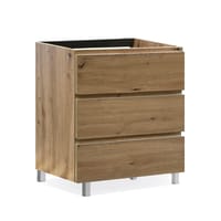 MUEBLE DE BAÑO MODULAR ATLANTIS MIEL 3 CAJONES 70X45CM - 2