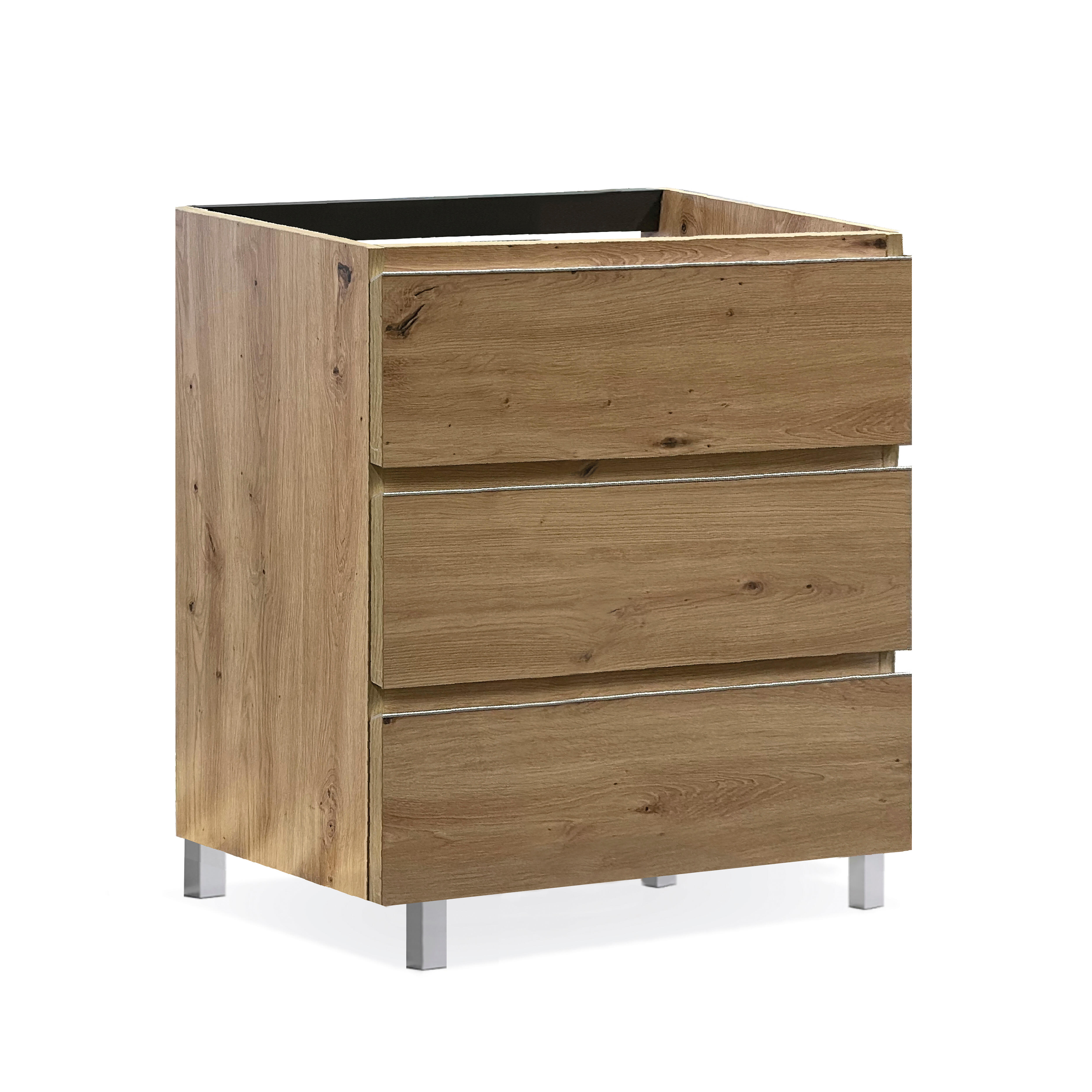 MUEBLE DE BAÑO MODULAR ATLANTIS MIEL 3 CAJONES 70X45CM - 2