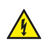 SEÑAL ADHESIVA RIESGO ELÉCTRICO 5UDS - 1