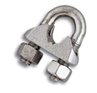 SUJETACABLE ESTRIBO DIN 741 GALVANIZADO 3 MM. 10 UDS - 1